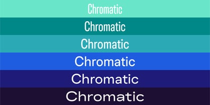 Chromatic Font Poster 1